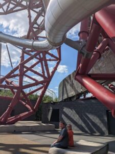 ArcelMittor slide, Olympic park, London for kids