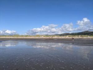 Harlech beach, Wales Road trip