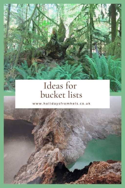 Ideas for bucket lists nature