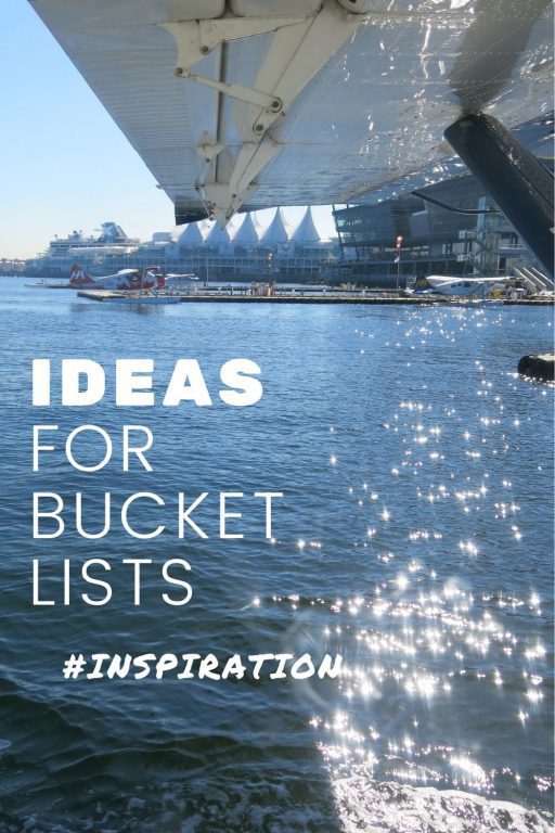 Ideas for bucket lists seaplane