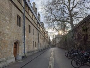 Street, Oxford with kids