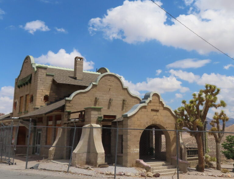 Rhyolite ghost town, Death Valley, USA road trip with teens