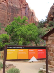 Zion Narrows. USA road trip with teens