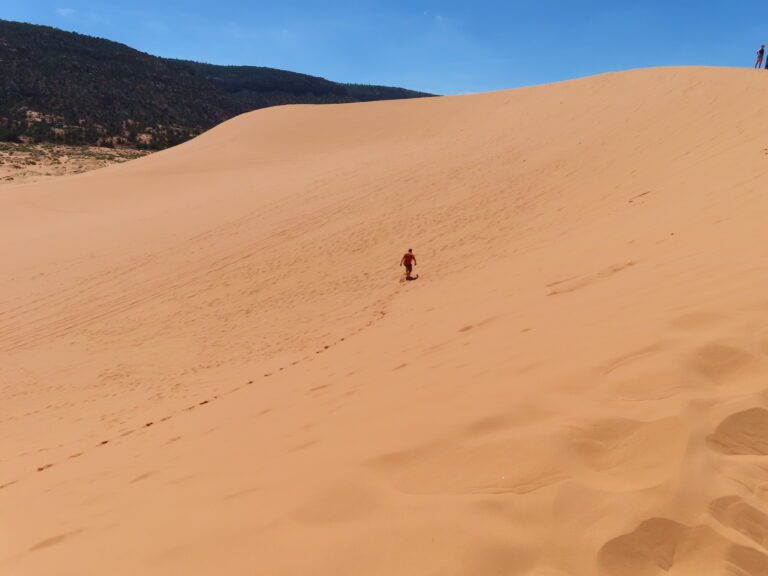 Coral dunes, USA road trip with teens