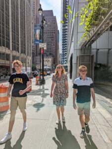 New York streets, New York with teens