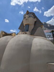 Luxor, Las Vegas, USA road trip with teens