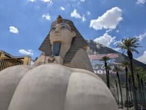 Luxor, Las Vegas, USA road trip with teens