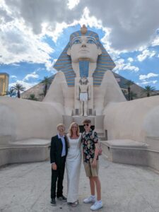 Luxor, Las Vegas, USA road trip with teens