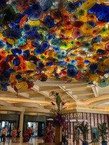 Murano class ceiling, Las Vegas, USA road trip with teens