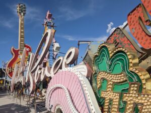 Neon Boneyard, Las Vegas, USA road trip with teens