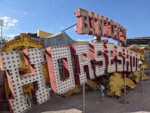 Neon Boneyard, Las Vegas, USA road trip with teens