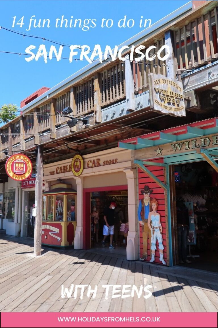 Pier 39, San Francisco with teens