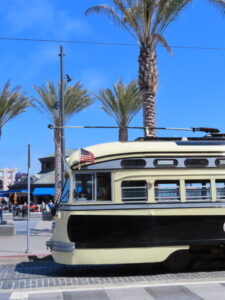 Retro tram, things to do in San Francisco wit teens