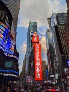 Times Square, New York with teens