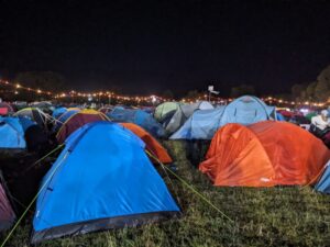 Orange campsite, Reading