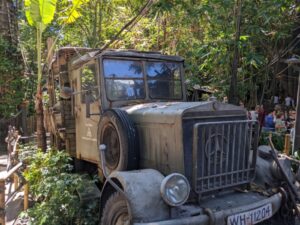 Indiana Jones Truck, Anaheim, Disney with teens