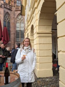 Wine tasting, Freiberg, Schwartzwald winter holiday